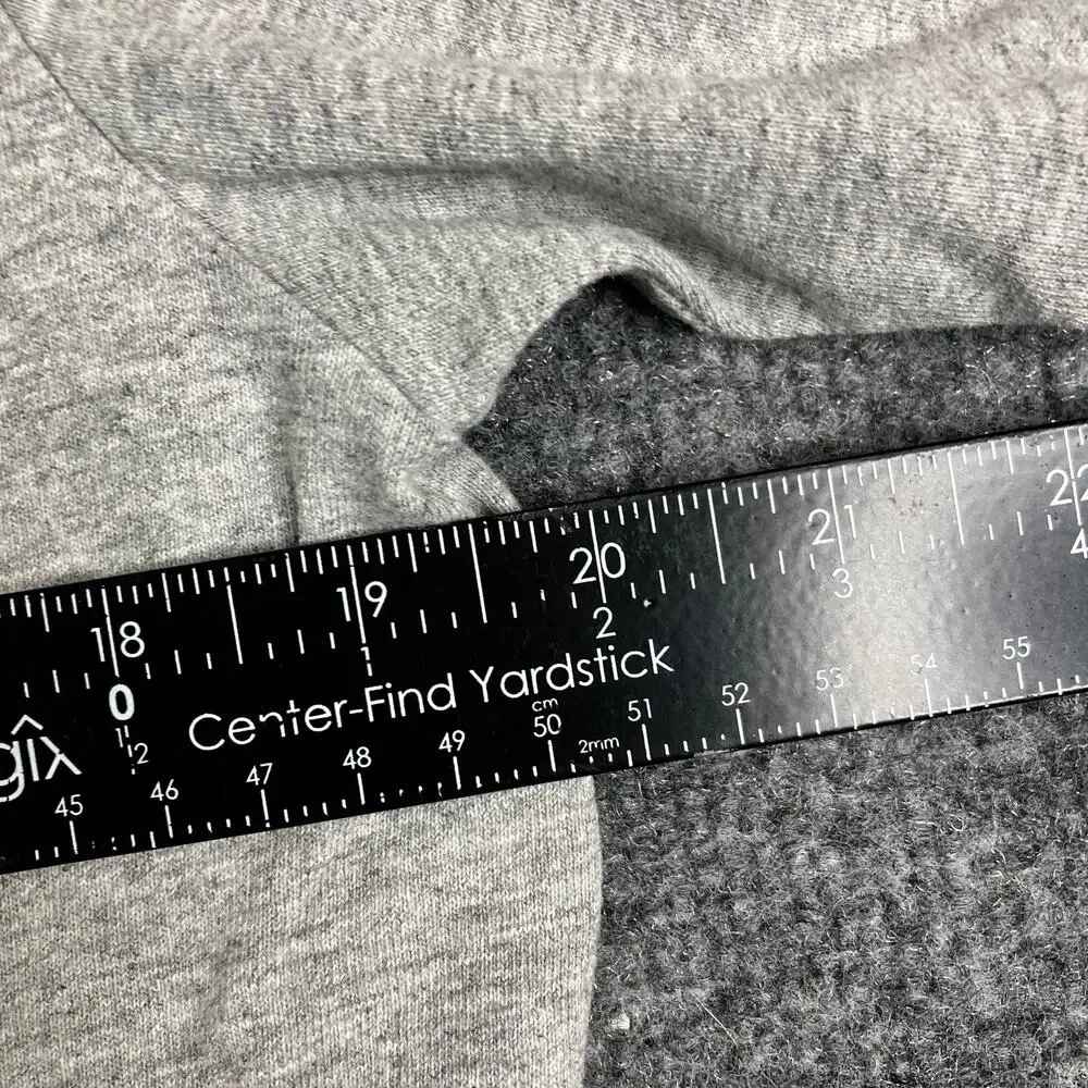 Nike Long Sleeve‎ Shirt Womens L Gray Just Do It Blue Graphic Athletic Tee